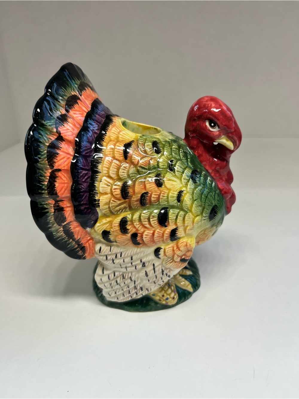1 Fitz and Floyd Turkey Candle Holder Harvest Heritage